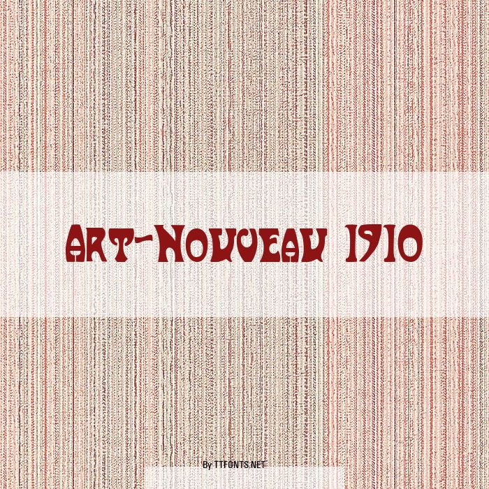 Art-Nouveau 1910 example