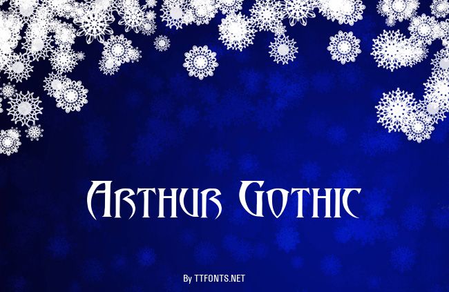 Arthur Gothic example