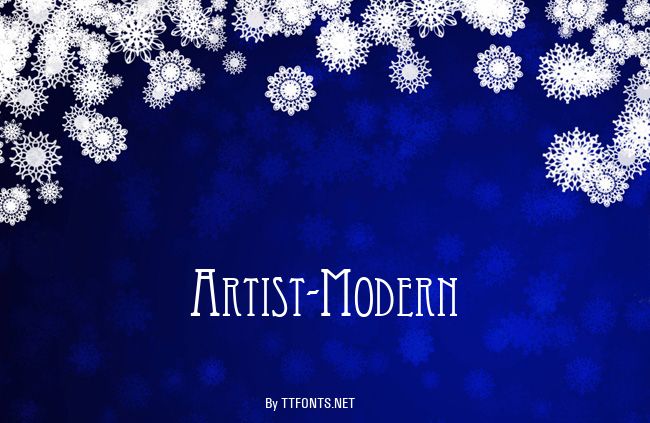 Artist-Modern example