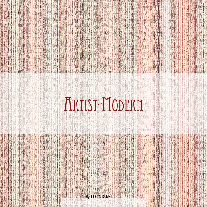 Artist-Modern example