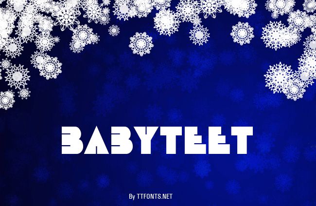 BABYTEET example
