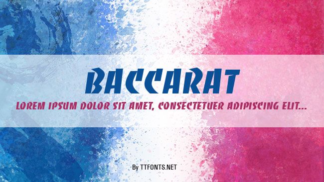 Baccarat example