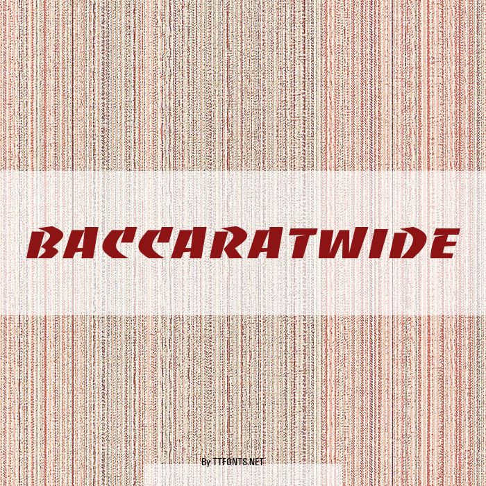 BaccaratWide example