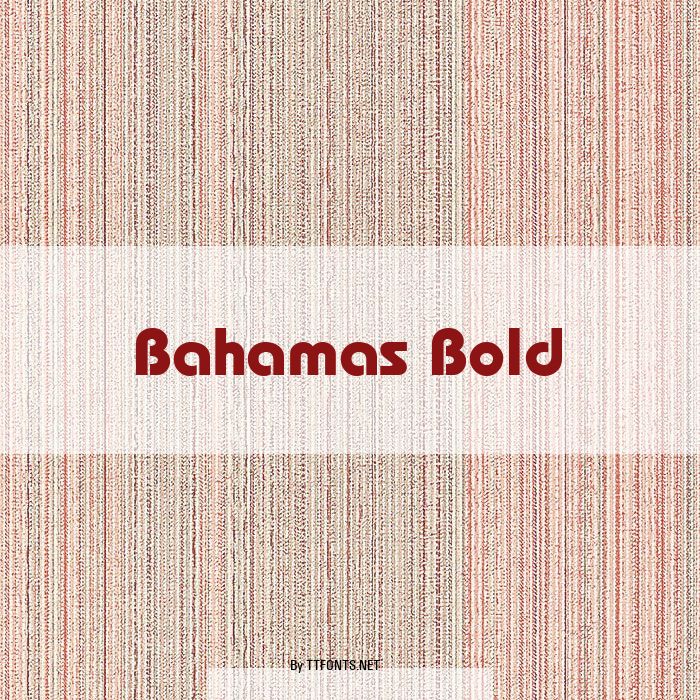 Bahamas Bold example