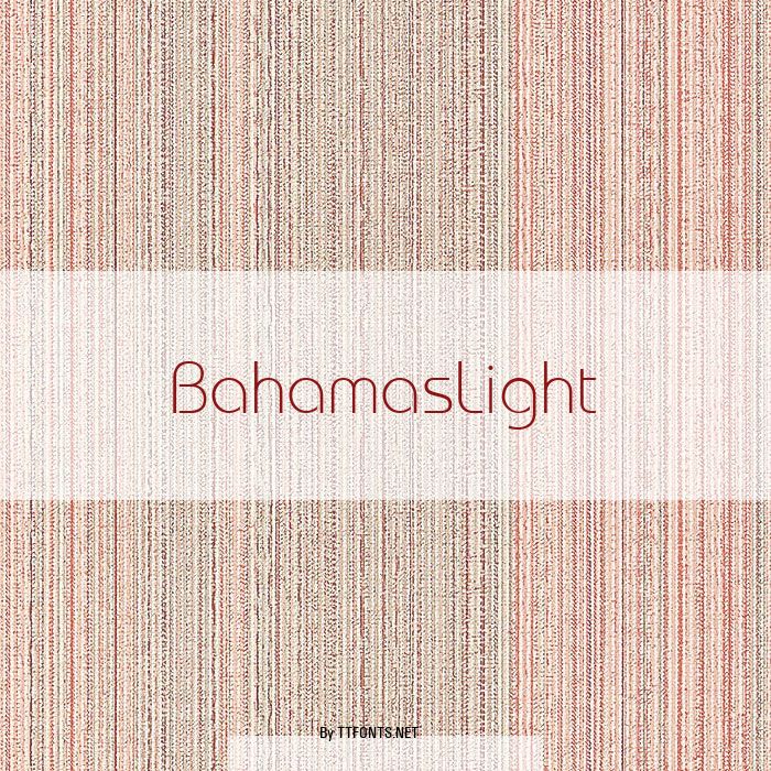 BahamasLight example