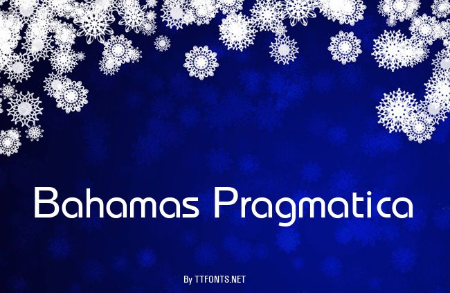 Bahamas Pragmatica example