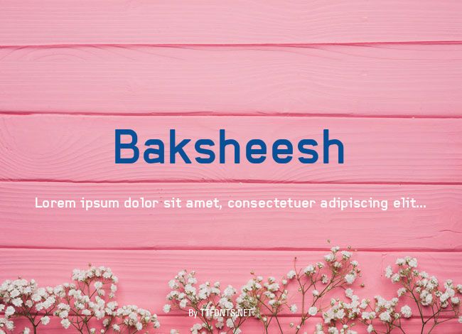 Baksheesh example