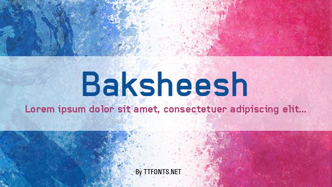 Baksheesh example