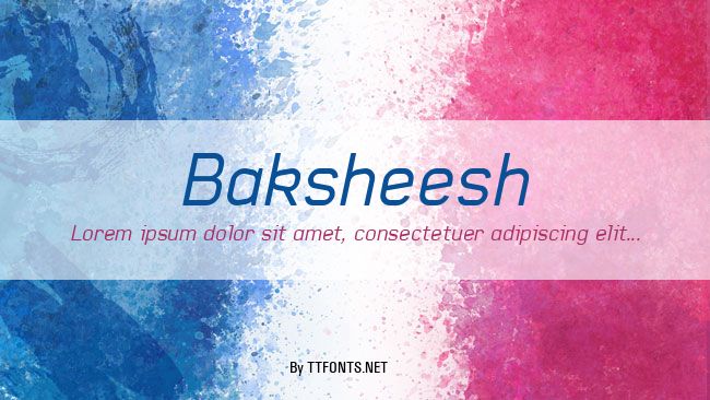 Baksheesh example