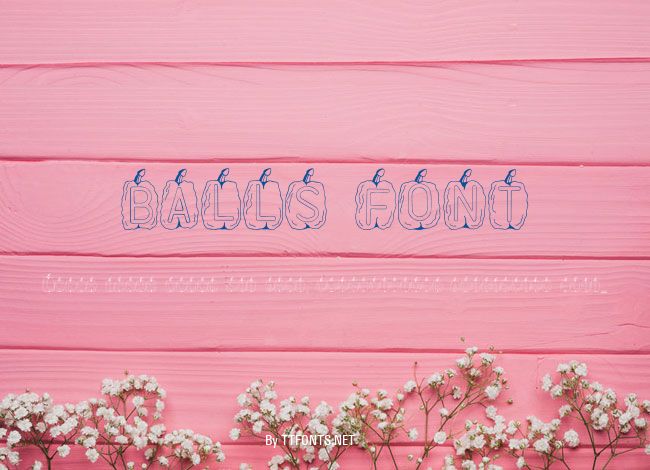 BALLS FONT example
