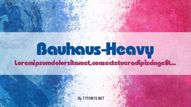Bauhaus-Heavy example