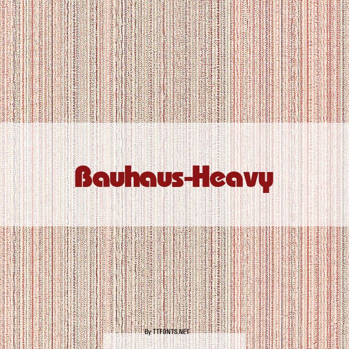 Bauhaus-Heavy example