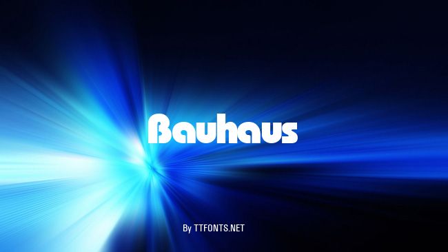 Bauhaus example