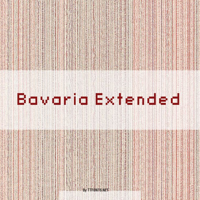 Bavaria Extended example