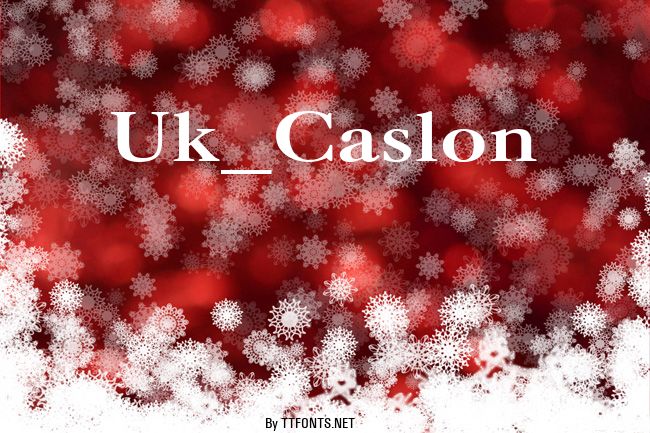 Uk_Caslon example