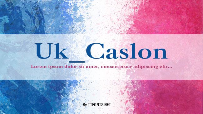 Uk_Caslon example