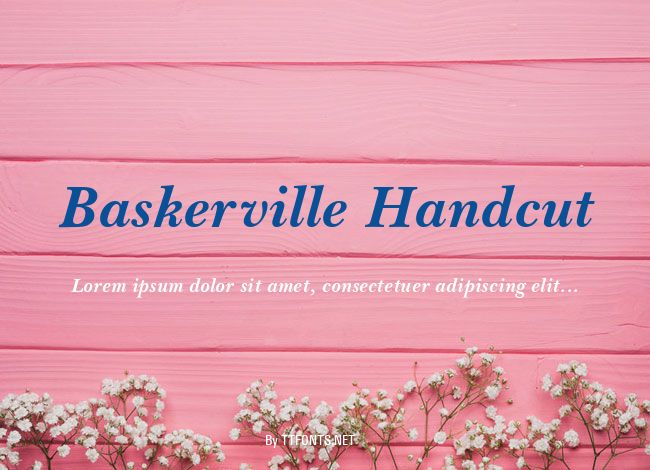 Baskerville Handcut example