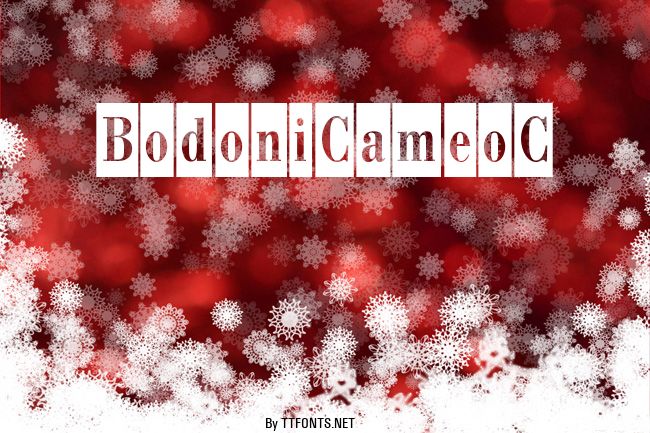BodoniCameoC example