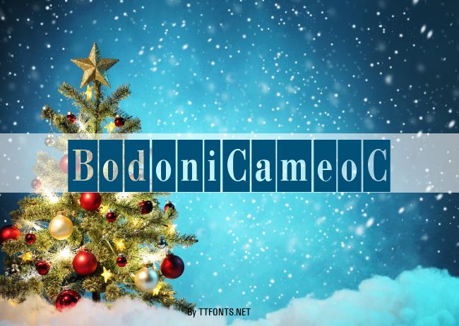 BodoniCameoC example
