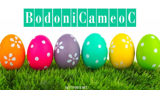 BodoniCameoC example
