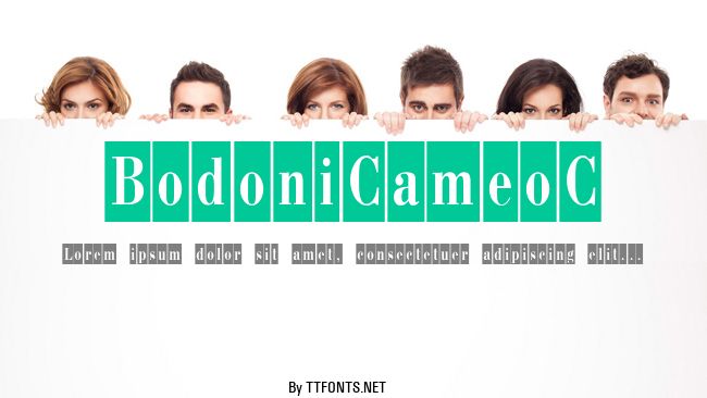 BodoniCameoC example