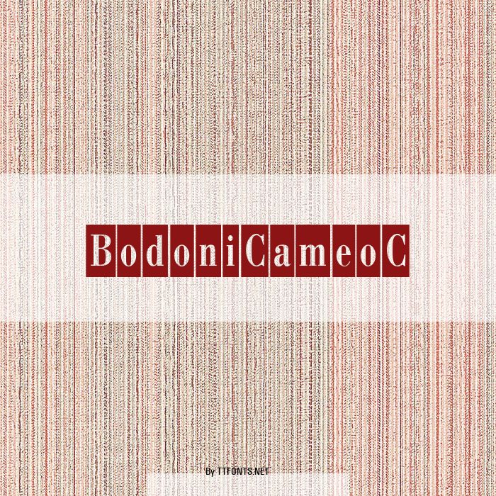 BodoniCameoC example