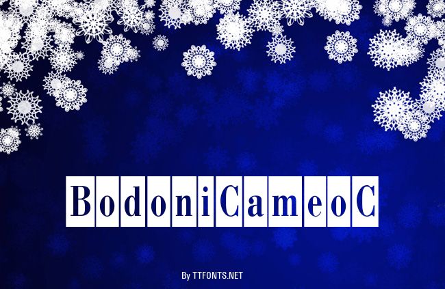 BodoniCameoC example