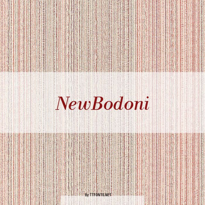 NewBodoni example