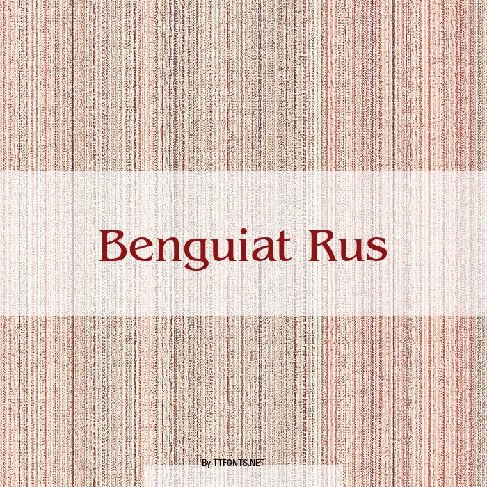 Benguiat Rus example