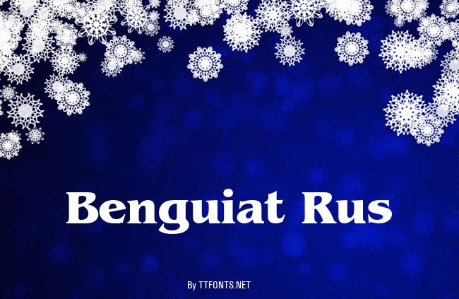 Benguiat Rus example