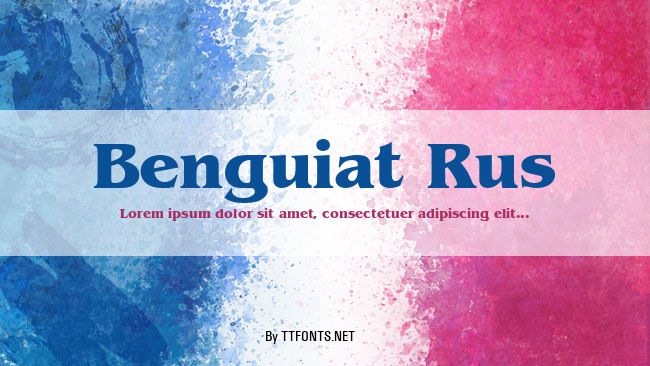 Benguiat Rus example
