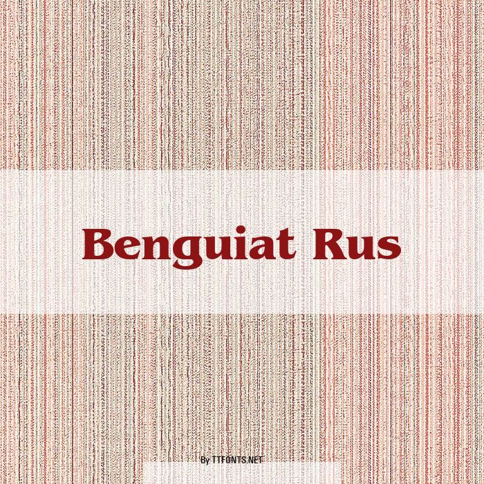 Benguiat Rus example