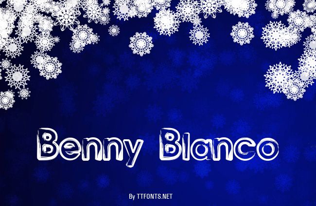 Benny Blanco example