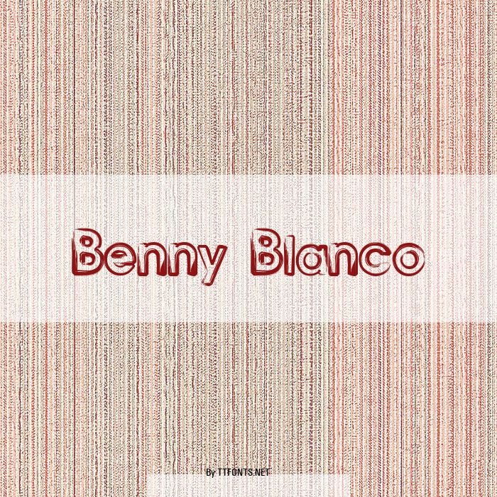 Benny Blanco example