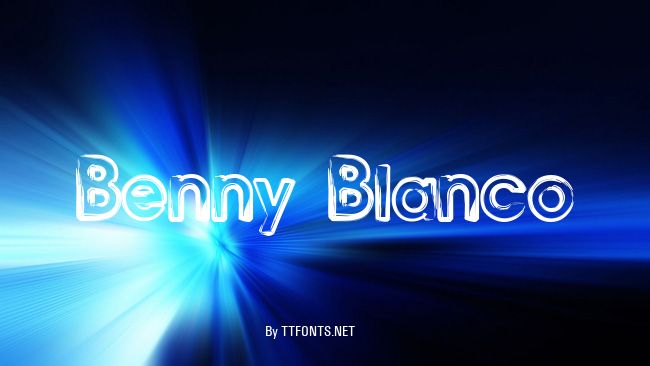 Benny Blanco example