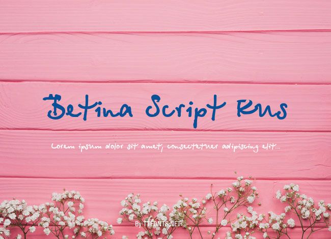 Betina Script Rus example