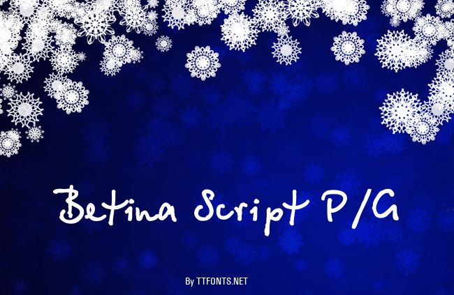 Betina Script P/G example