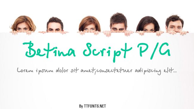 Betina Script P/G example