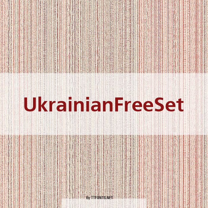 UkrainianFreeSet example