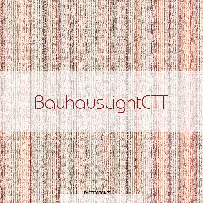 BauhausLightCTT example