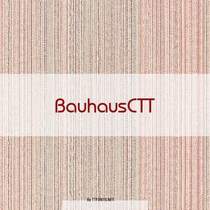 BauhausCTT example