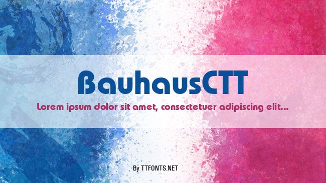 BauhausCTT example