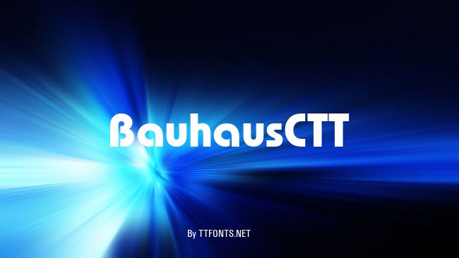 BauhausCTT example
