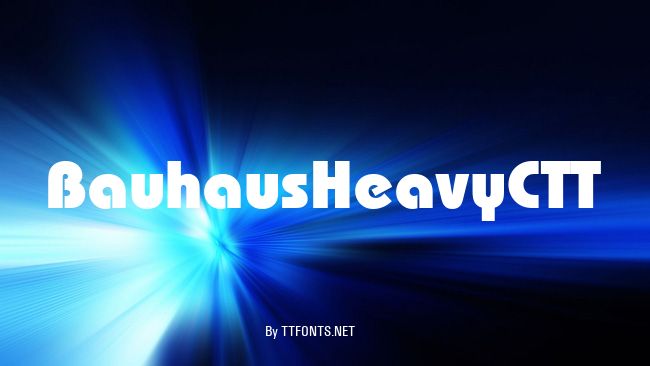 BauhausHeavyCTT example