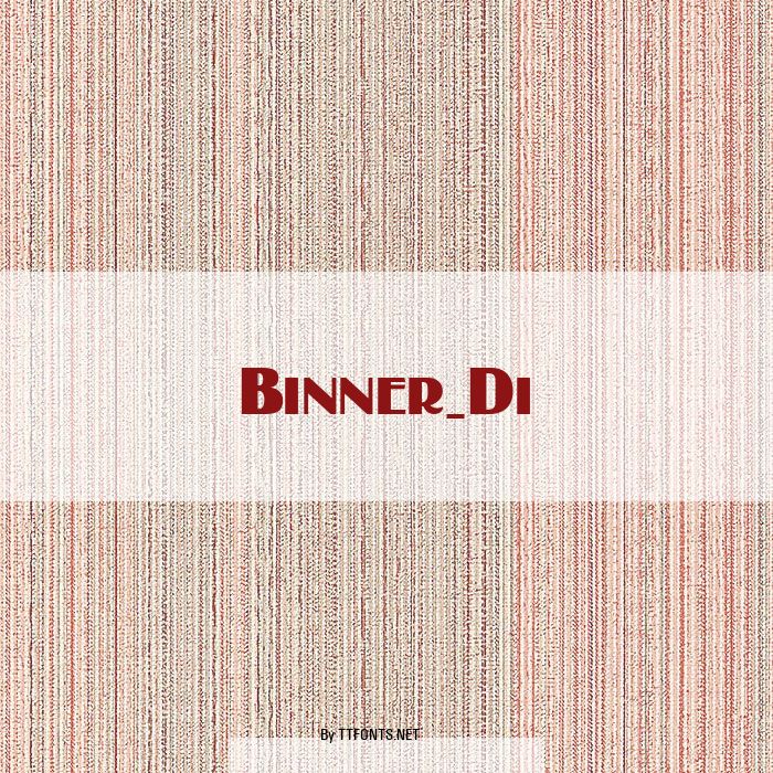 Binner_Di example