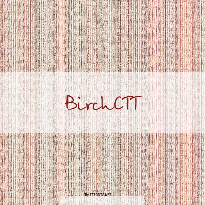 BirchCTT example
