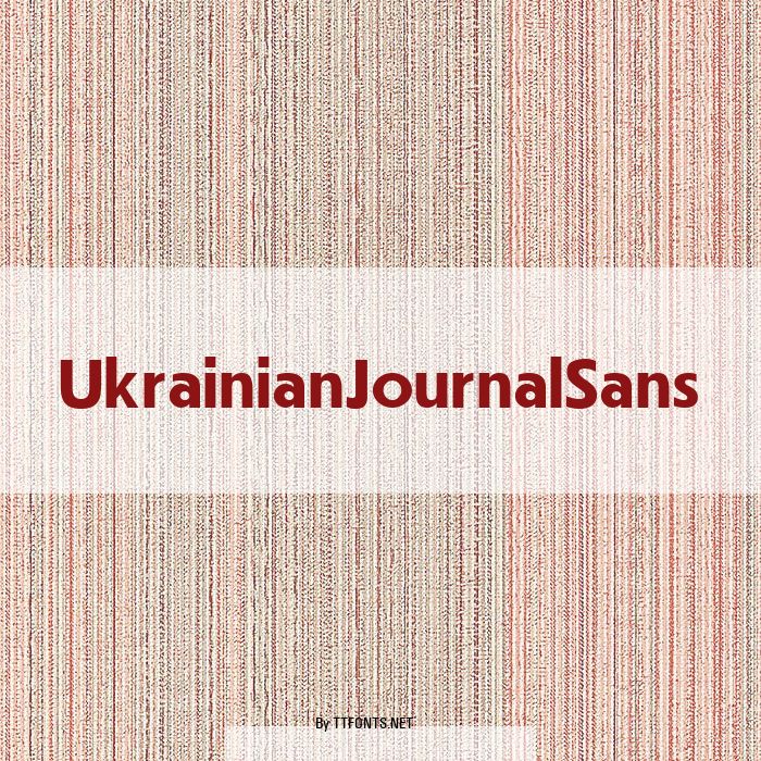 UkrainianJournalSans example