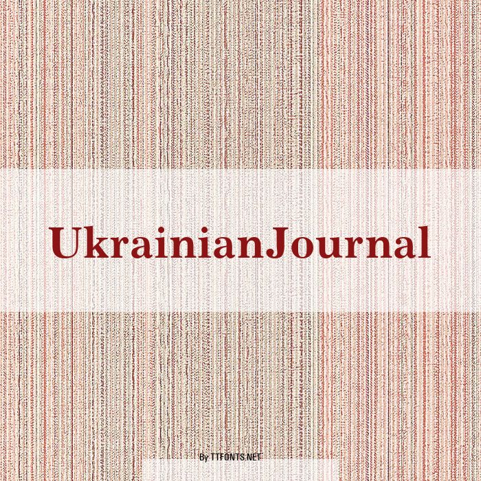UkrainianJournal example