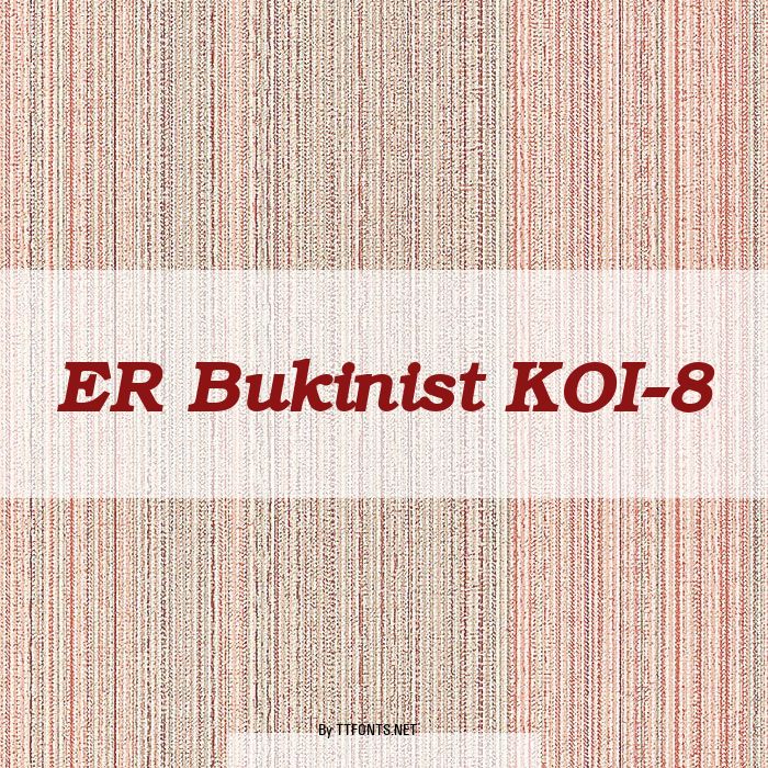 ER Bukinist KOI-8 example