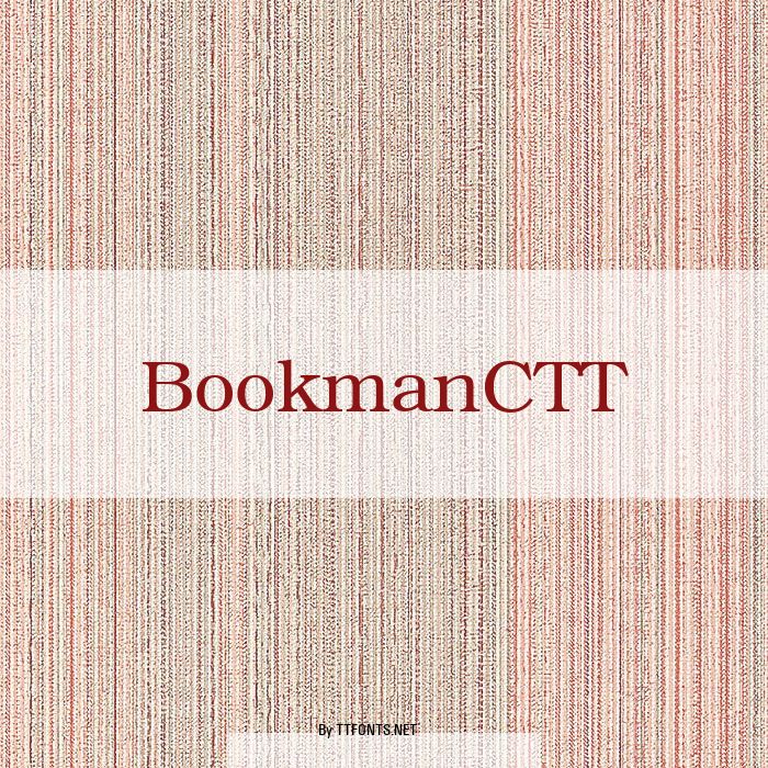 BookmanCTT example